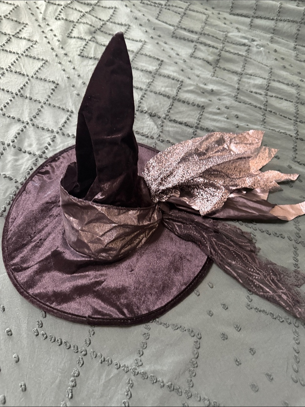 SPIRIT Halloween Kids Black and Silver Witch Costume Dress - Picture 7 of 10